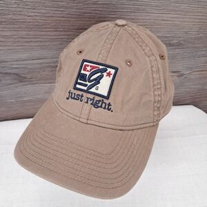 The Game "Just Right" Dad Hat Men's Khaki Adjustable Cotton Baseball Cap
